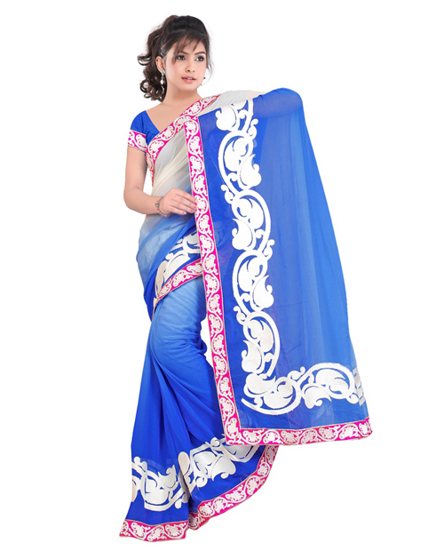 New Collection – Blue Designer Saree